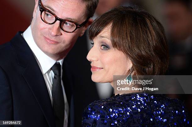 Director Nicolas Winding Refn and actress Kristin Scott Thomas attend the 'Only God Forgives' Premiere during the 66th Annual Cannes Film Festival at...