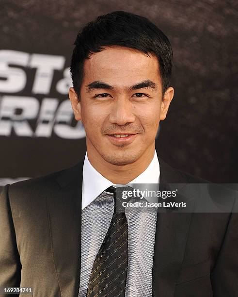 Actor Joe Taslim attends the premiere of "Fast & Furious 6" at Universal CityWalk on May 21, 2013 in Universal City, California.