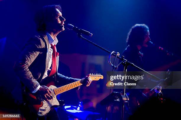 Mexican bands Fobia and DLD perform live at the EXA Concert on May 21, 2013 in Mexico City, Mexico.