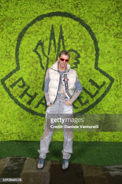 Achille Lauro attends the Moncler X Pharrell Williams launch party during the Milan Fashion Week Womenswear Spring/Summer 2024 on September 20, 2023...