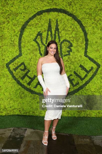 Ashley Graham attends the Moncler X Pharrell Williams launch party during the Milan Fashion Week Womenswear Spring/Summer 2024 on September 20, 2023...