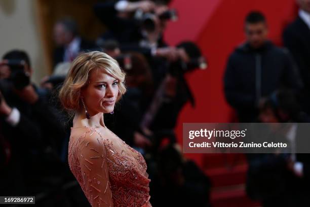 Petra Nemcova attends the 'All Is Lost' Premiere during the 66th Annual Cannes Film Festival at Palais des Festivals on May 22, 2013 in Cannes,...