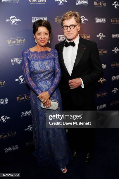 Actor Robert Redford and wife Sibylle Szaggars attend the 'All is Lost' after party in association with Universal and Film Nation hosted by Johnnie...