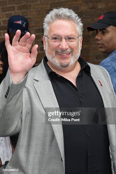 Harvey Fierstein attends The Harvey Fierstein 15-Bite Brooklyn Diner "All Beef" Hot Dog Unveiling at Brooklyn Diner on May 22, 2013 in New York City.