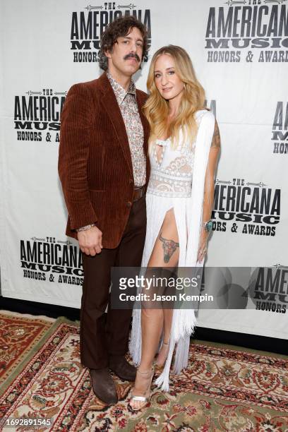 Jeremy Ivey and Margo Price attend the 22nd Annual Americana Honors & Awards at Ryman Auditorium on September 20, 2023 in Nashville, Tennessee.