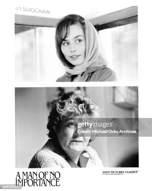 Tara Fitzgerald and Brenda Fricker in scenes from the film 'A Man Of No Importance', 1994.