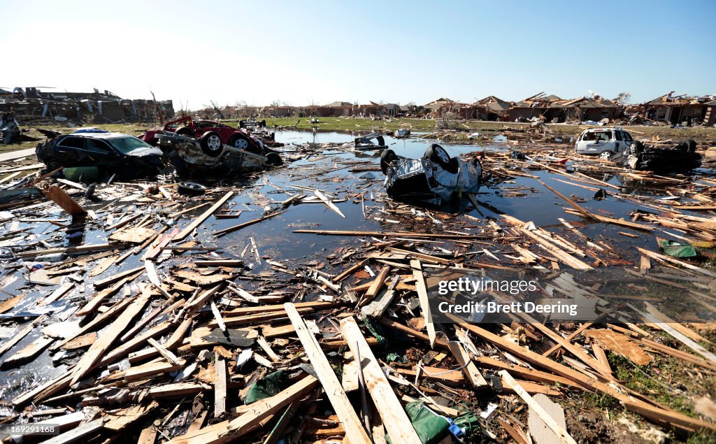 Massive Tornado Causes Large Swath Of Destruction In Suburban Moore, Oklahoma