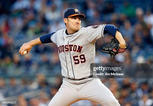 Philip Humber of the Houston Astros in action against the New York Yankees at Yankee Stadium on April 30, 2013 in the Bronx borough of New York City....