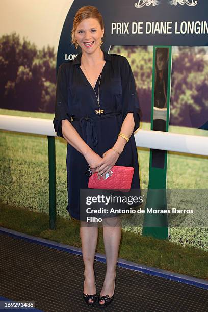 France Pierron attends the 2013 Prix de Diane Longines cocktail launch party at Pavillon Gabriel on May 22, 2013 in Paris, France.