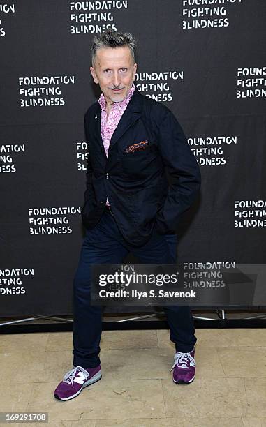 Personality Simon Doonan attends 3rd Annual Fashion Ball: Dining In The Dark Benefit on May 22, 2013 in New York, United States.