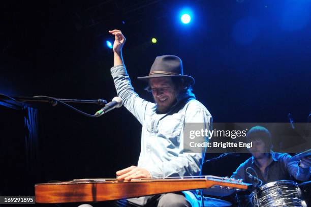 Scott Stanton of Current Swell performs on stage at KOKO on May 22, 2013 in London, England.