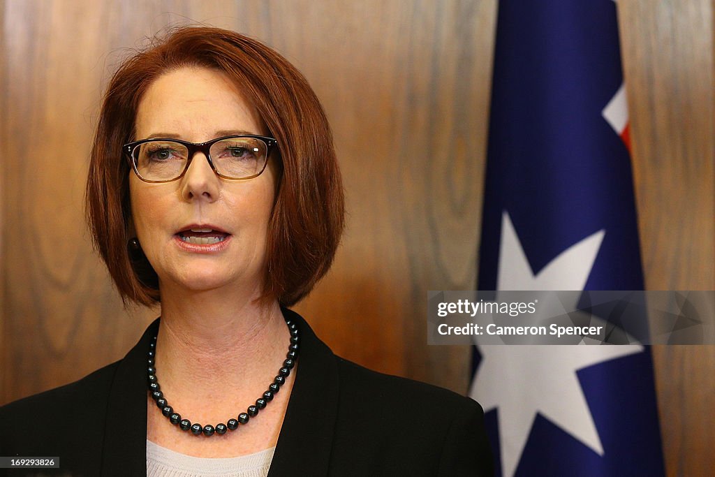 Julia Gillard Addresses Ford Plant Closures In Australia