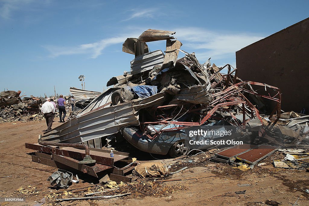 Massive Tornado Causes Large Swath Of Destruction In Suburban Moore, Oklahoma