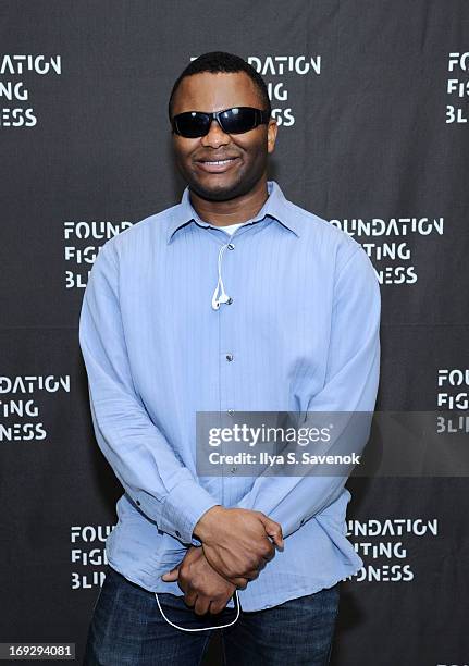 Musician Blessing Offor attends 3rd Annual Fashion Ball: Dining In The Dark Benefit on May 22, 2013 in New York, United States.