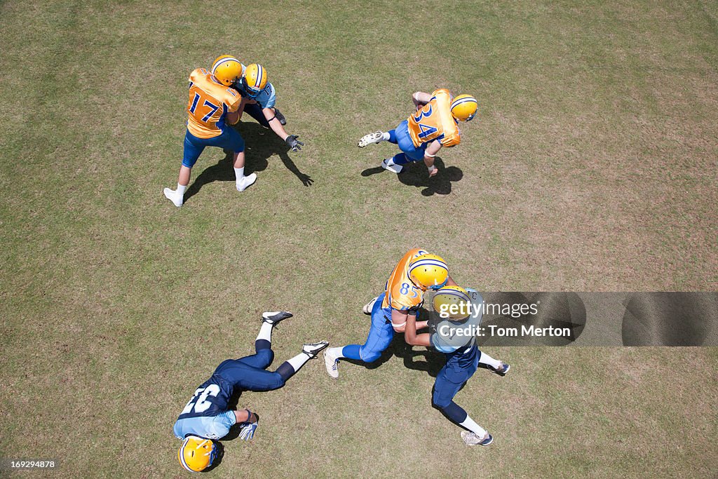 Football player playing football