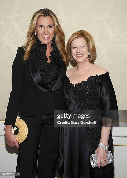 Of A&E, Nancy Dubuc and Chairman of A&E, Abbe Raven attend the 2013 Museum Of The Moving Image Honors Awards at The St Regis New York on May 22, 2013...