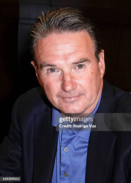 Tennis player Jimmy Connors signs copies of his book "The Outsider" at Barnes & Noble bookstore at The Grove on May 22, 2013 in Los Angeles,...