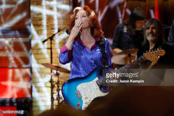 Bonnie Raitt performs onstage for the 22nd Annual Americana Honors & Awards at Ryman Auditorium on September 20, 2023 in Nashville, Tennessee.