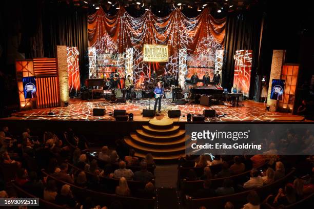 Bonnie Raitt performs onstage for the 22nd Annual Americana Honors & Awards at Ryman Auditorium on September 20, 2023 in Nashville, Tennessee.
