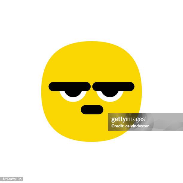 emoticon design - bored stock illustrations