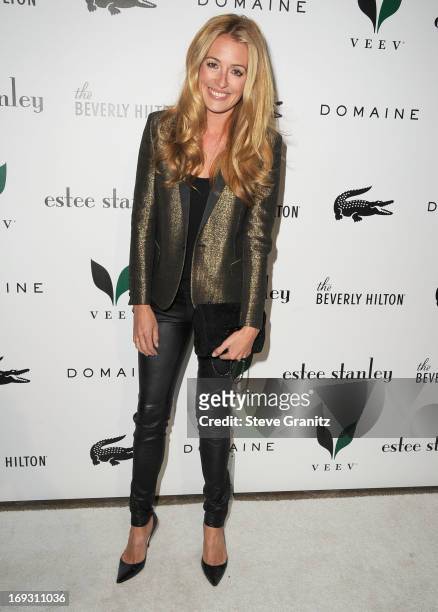Cat Deeley arrives at the The Beverly Hilton Unveils Redesigned Aqua Star Pool By Estee Stanley at The Beverly Hilton Hotel on May 22, 2013 in...