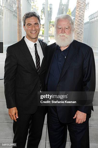 Michael Govan and James Turrell attend LACMA Celebrates Opening Of James Turrell: A Retrospective at LACMA on May 22, 2013 in Los Angeles, California.