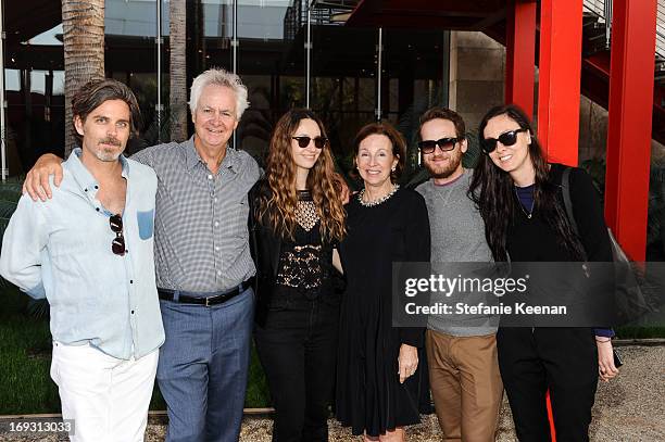 Richard Ehrlich, Rick Kayne, Jennifer Kayne, Suzanne Kayne, Aaron Sandnes and Maggie Kayne attend LACMA Celebrates Opening Of James Turrell: A...