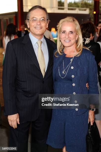 Arie Belldegrun and Rebecka Belldegrun attend LACMA Celebrates Opening Of James Turrell: A Retrospective at LACMA on May 22, 2013 in Los Angeles,...