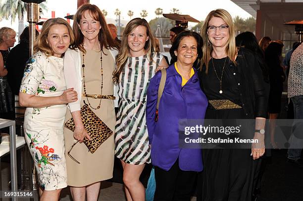 Sofia Wolpert, Alison Crowell, Eleanor Crowell, Stephanie Barron and Suzanne Deal Booth attend LACMA Celebrates Opening Of James Turrell: A...