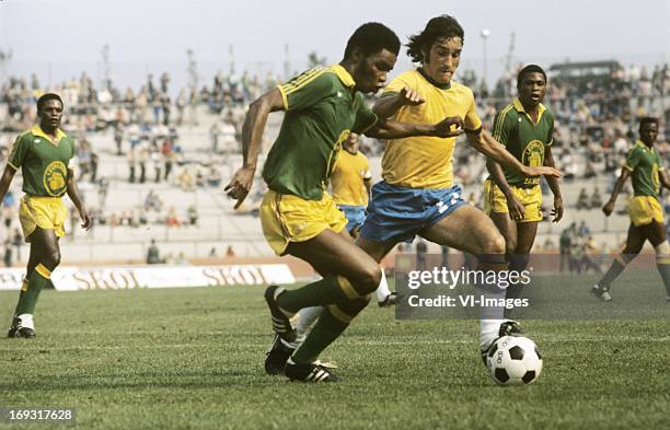 Carpegiani during the FIFA World Cup match between Zaire and Brazil on June 22, 1974 at the Parkstadion in Gelsenkirchen, Germany.