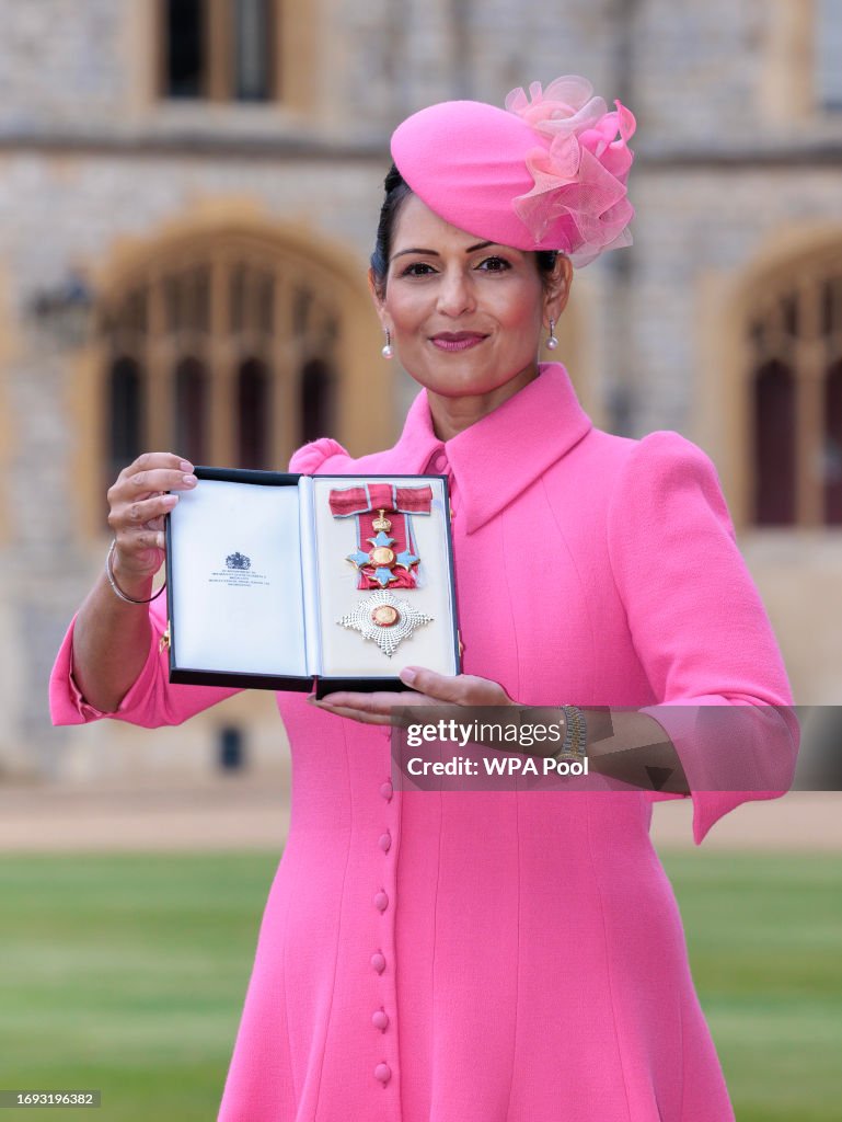 priti patel pink dress London, UK. 3rd June, 2022. Priti Patel, Home Secretary, at St Pauls Cathedral for a Thanksgiving Service to Her Majesty Queen Elizabeth II to celebrate her 70 years on the throne. Credit: