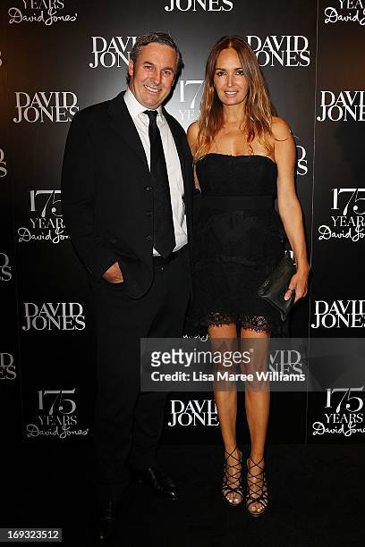 Joe Coffey and Gail Elliott attend the David Jones 175 year celebration at David Jones on May 23, 2013 in Sydney, Australia.