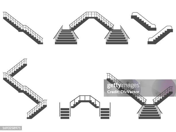 Step Well Vector 3,080 Stair Step Vector High Res Illustrations - Getty Images