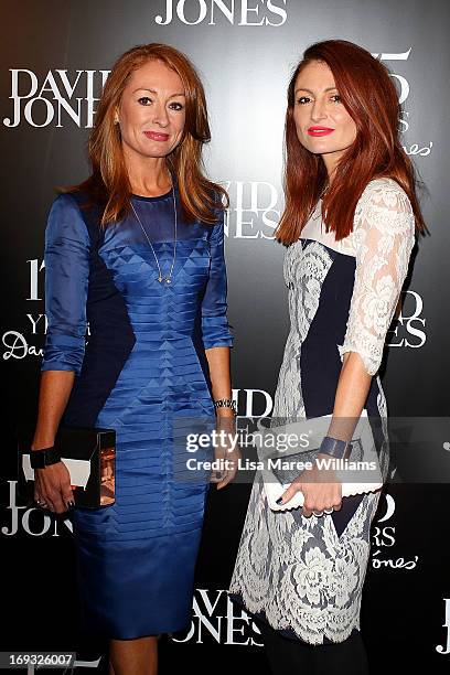 Alexandra Smart and Genevieve Smart attend the David Jones 175 year celebration at David Jones on May 23, 2013 in Sydney, Australia.