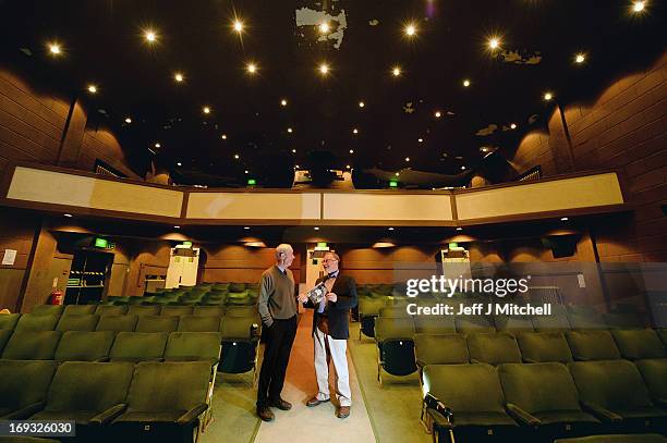 Willie Crossan, nephew of George and Isa Durnan projectionists at the Picture House for 75 years, and Peter Armour, grandson of one of the original...