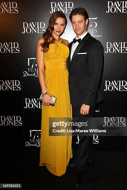 Rachael Finch and Michael Miziner attend the David Jones 175 year celebration at David Jones on May 23, 2013 in Sydney, Australia.