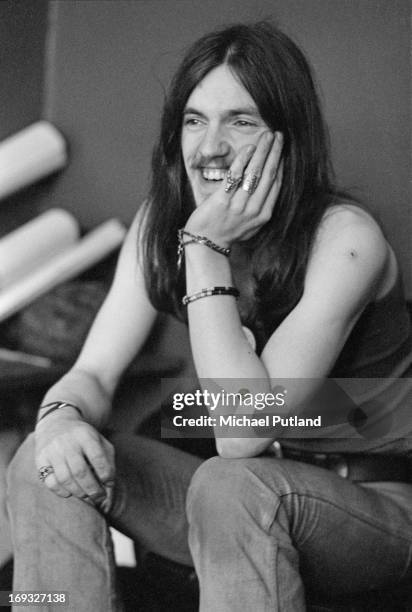 English bassist and singer Ian 'Lemmy' Kilmister, of space rock group Hawkwind, 17th May 1973.