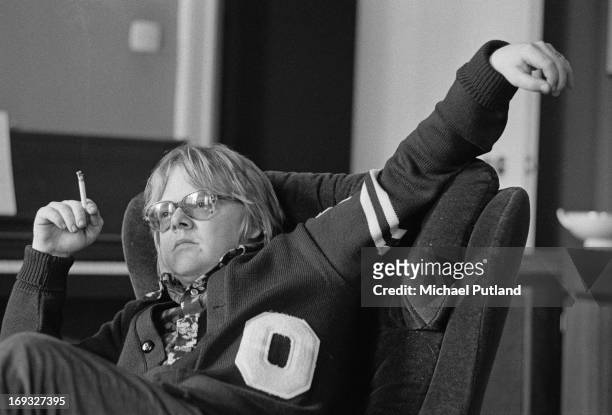 American musician, composer, actor and songwriter Paul Williams, London, 30th May 1973.