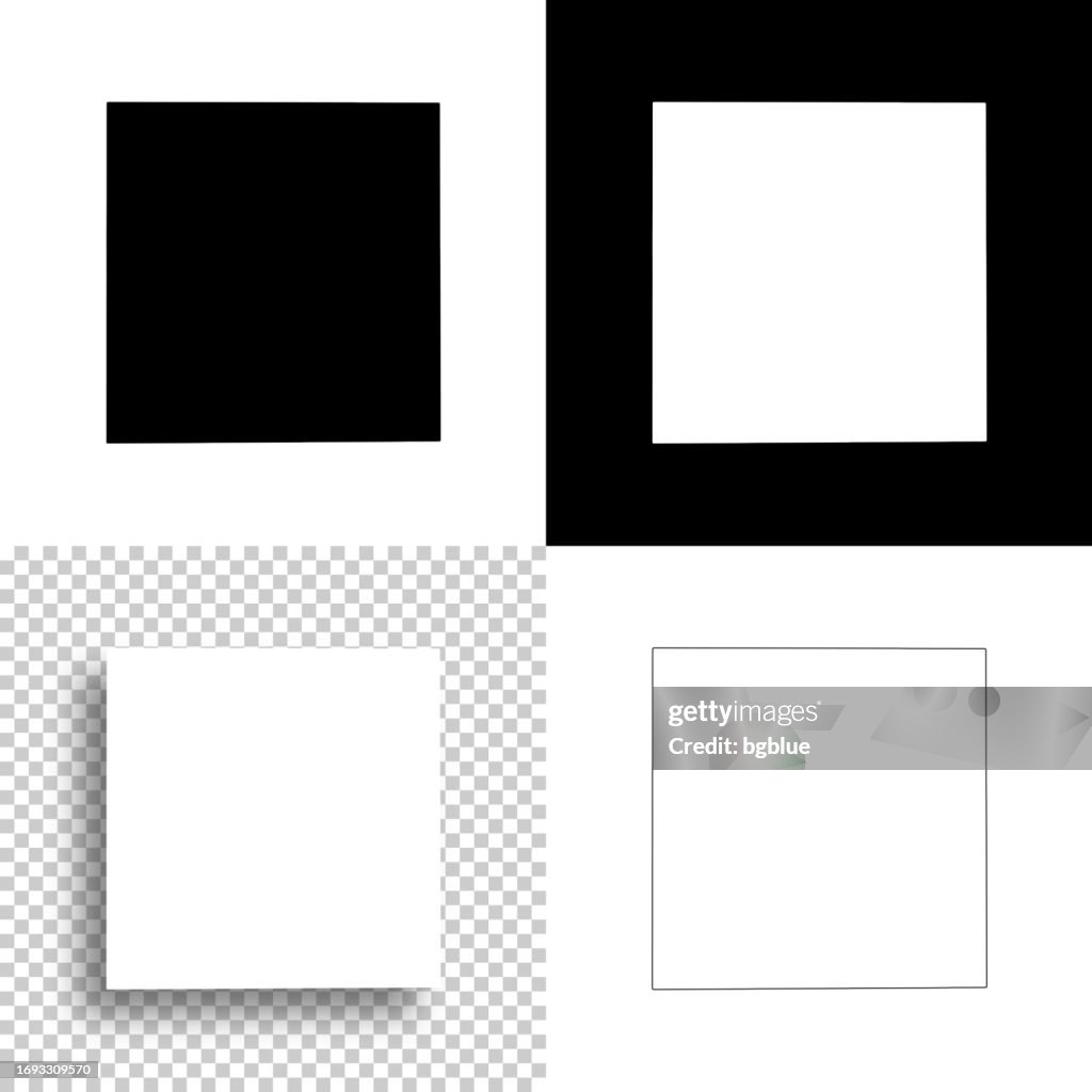 Morton County, Kansas. Maps for design. Blank, white and black backgrounds