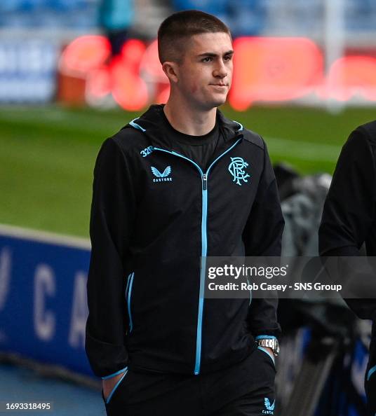 Bariley Rice Rangers' Bailey Rice during a Viaplay Cup Quarter-final match between ...