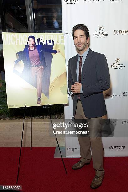 David Schwimmer attends Michigan Avenue Magazine Celebrates Cover Star David Schwimmer With Russian Standard Vodka At The Dec Rooftop Lounge + Bar on...