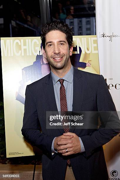 David Schwimmer attends Michigan Avenue Magazine Celebrates Cover Star David Schwimmer With Russian Standard Vodka At The Dec Rooftop Lounge + Bar on...