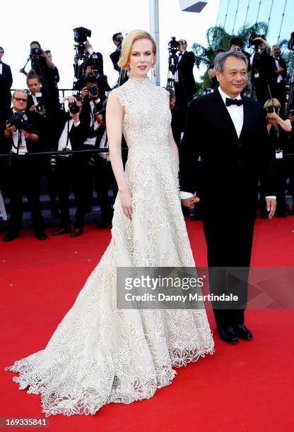 Jury members Nicole Kidman and Ang Lee attend the Premiere of 'Nebraska' during the 66th Annual Cannes Film Festival at The Palais des Festivals on...