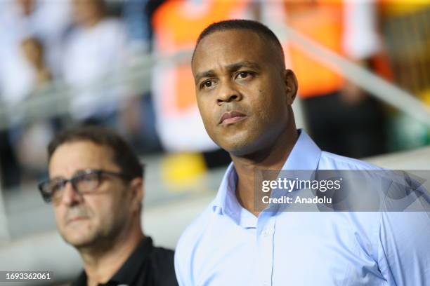 Head Coach of Yukatel Adana Demirspor Patrick Kluivert is seen before the Turkish Super Lig soccer match between Yukatel Adana Demirspor and Besiktas...