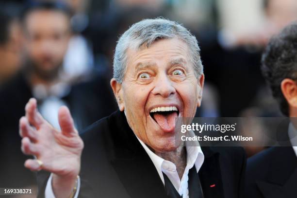 Jerry Lewis attends the Jerry Lewis hommage and 'Max Rose' Premiere at The 66th Annucal Cannes Film Festival at Palais des Festivals on May 23, 2013...