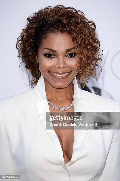 Janet Jackson attends amfAR's 20th Annual Cinema Against AIDS during The 66th Annual Cannes Film Festival at Hotel du Cap-Eden-Roc on May 23, 2013 in...