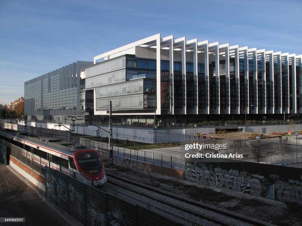 Headquarters Of The Spanish Oil Company Repsol In Madrid