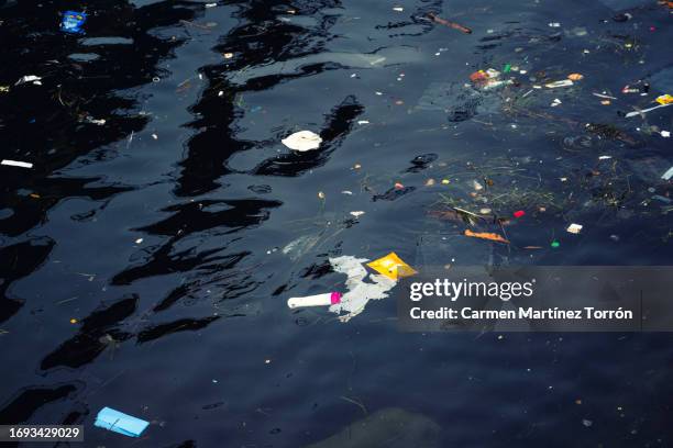 plastic pollution in ocean problem, san diego, california, usa. - water pollution stock pictures, royalty-free photos & images