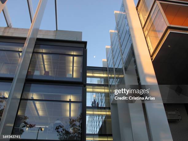 New headquarters Repsol oil company in Madrid, designed by the architectural firm Rafael de la Hoz, houses the corporate campus with four intelligent...