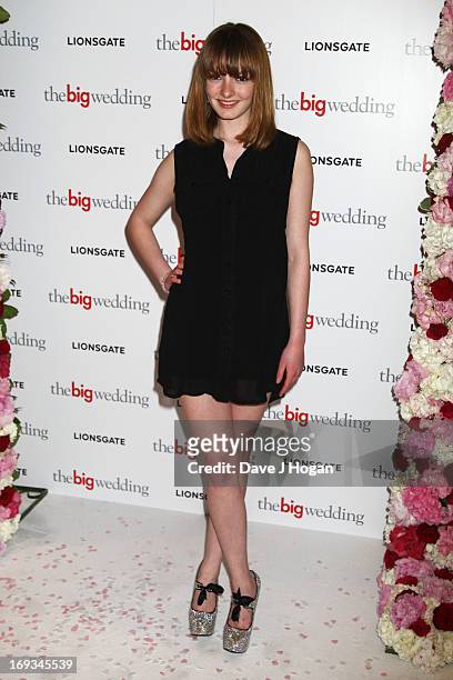 Dakota Blue Richards attends a special screening of 'The Big Wedding' at The Mayfair Hotel on May 23, 2013 in London, England.
